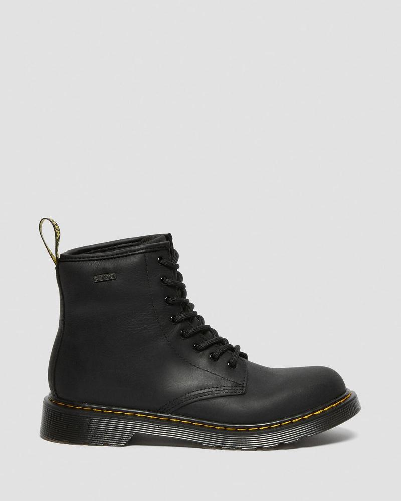 Botas Casuales Dr Martens Youth 1460 Impermeables Cuero Niños Negros | MX 156DFM